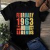 Φεβρουάριος 1963 Η Γέννηση Θρύλων Vintage Unisex Ανδρικά και Γυναικεία T-shirts