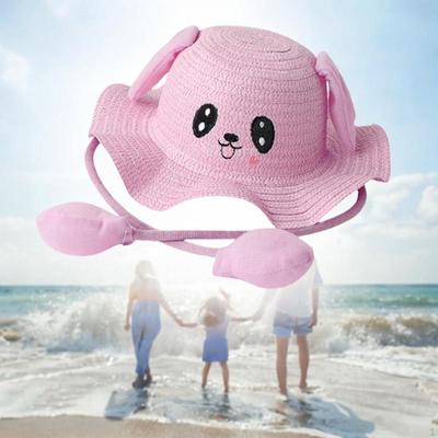 Bunny Straws Hat Caps Cute Fashionable Sun for Trips Fancy Dress Parties Gift