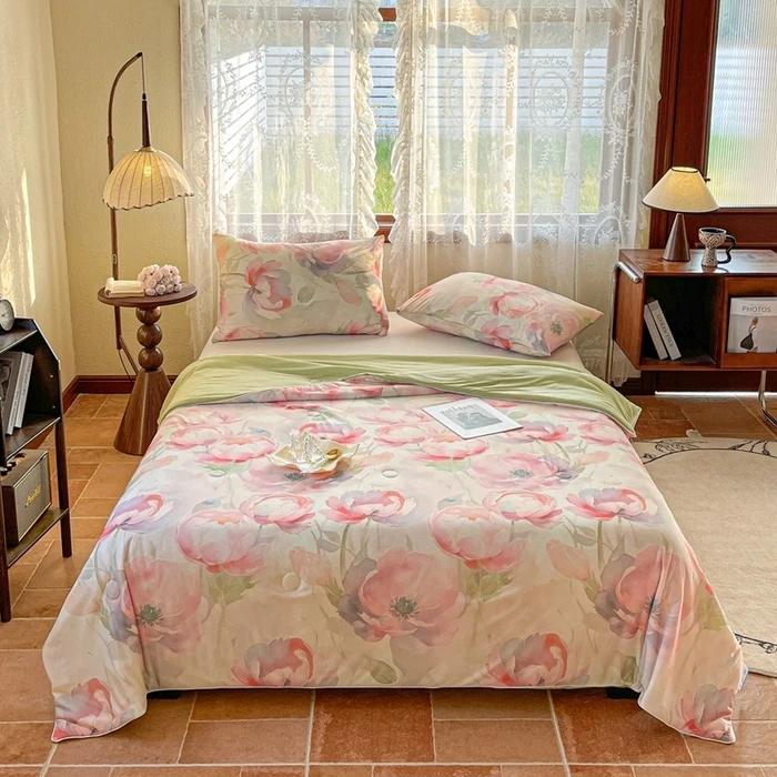 Cool silk summer quilt air conditioner quilt summer cool quilt machine washable single double summer thin 150x200cm 1pcs