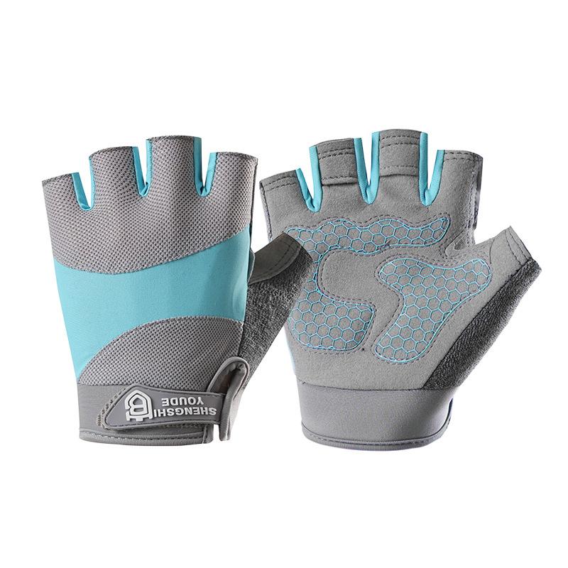 Half Finger Sports Fitness Gloves for Women Anti cocooning Yoga Barbell Equipment Non Slip Wear Resistant Breathable Outdoor Cycling Gloves