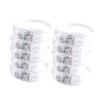 Pack of 10 LED Silicone Bracelets Flashing Light Up Wristband Accessory Adjustable Size Wrist Bands Jewelry for Party
