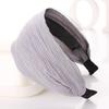 Women Wide Headband Pleated Mesh Fabric Hair Hoop Elegant Non Slip Turban Hair Band Daily Hair Accessries