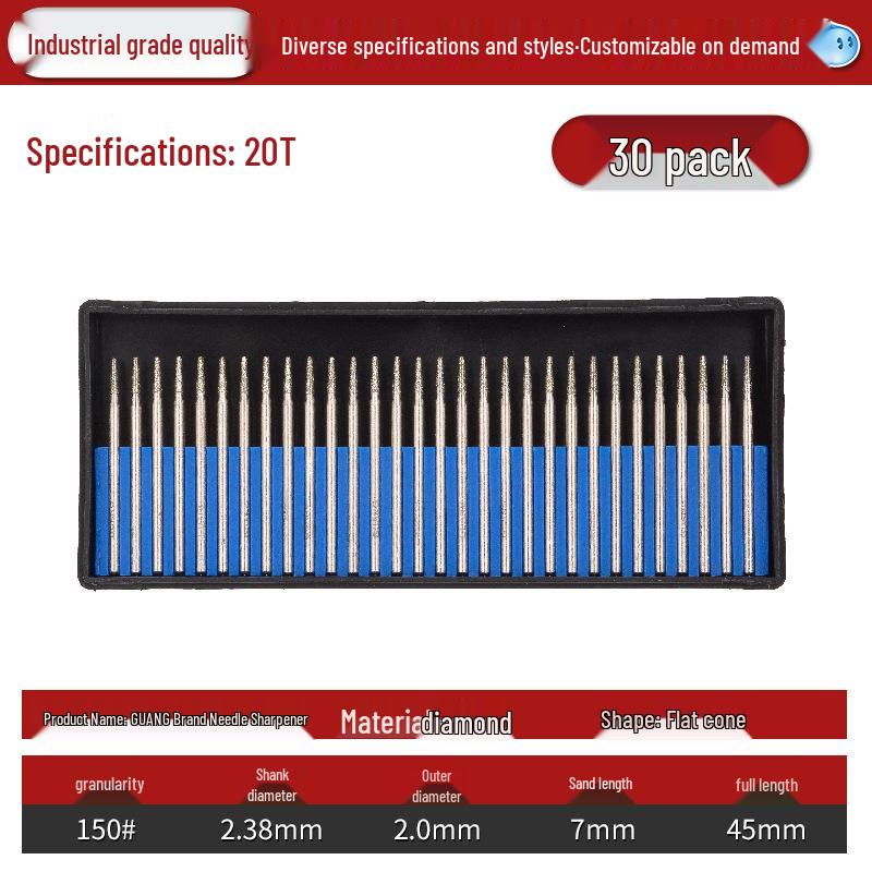 Lin Guang Diamond Electroplated Grinding Needle for Jade Carving and Mold Polishing