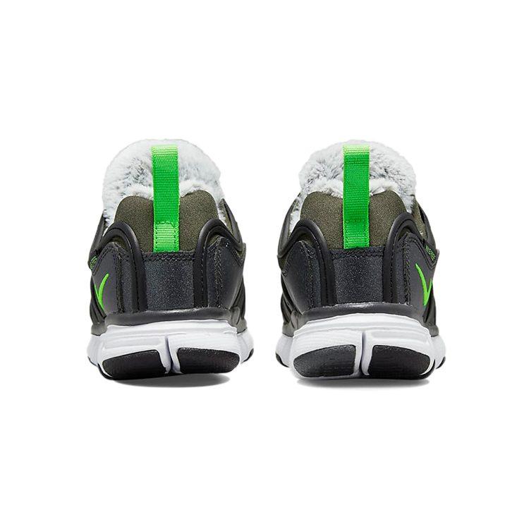Nike Dynamo Free Caterpillar, Plush Low top Kids Lifestyle Shoes Black Green Children Aged 3 7 Years Old DO5887-331