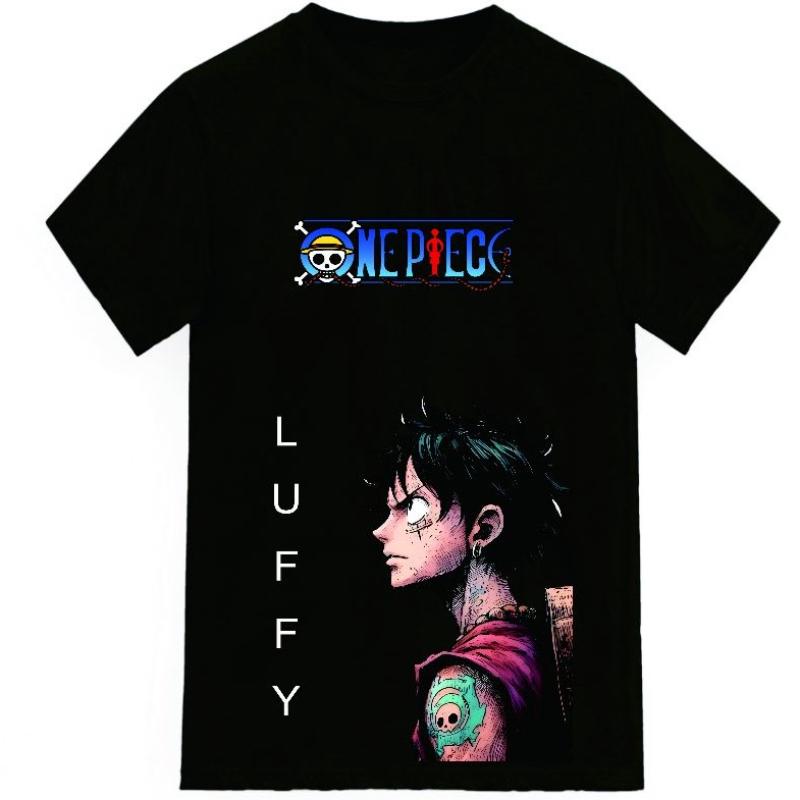American Retro Men's Pure Cotton ONE PIECE Summer New Retro Fashion Men's and Women's Streetwear
