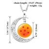 Anime Dragon Ball Time Gemstone Moon pendant necklace Classic anime peripheral accessories holiday gifts