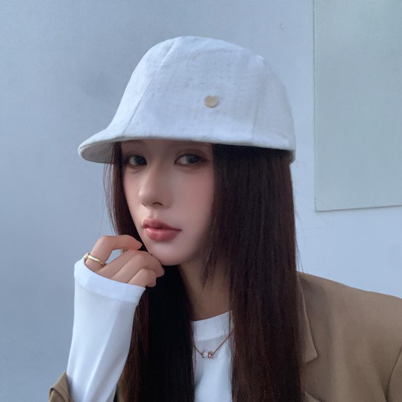 Japanese Wind Forward Hat Children'S Summer Big Head Circumference Versatile Newsboy Hat British Style Painter Hat Duck Tongue Beret