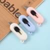 Kawaii Mini Pocket Utility Knife Express Box Paper Cutter Art Craft Wrapping Opener with Keychain Hole Office School Stationery