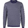 FW21 Geometric Pattern Printed Crew Neck Long Sleeve Pullover Sweater Men Sweater Blue 6K1MXN-1MPTZ-F861