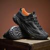Leather Casual Shoes with Trendy Design Fits True To Size for Spring/Autumn Outdoor Hiking Sneakers Men