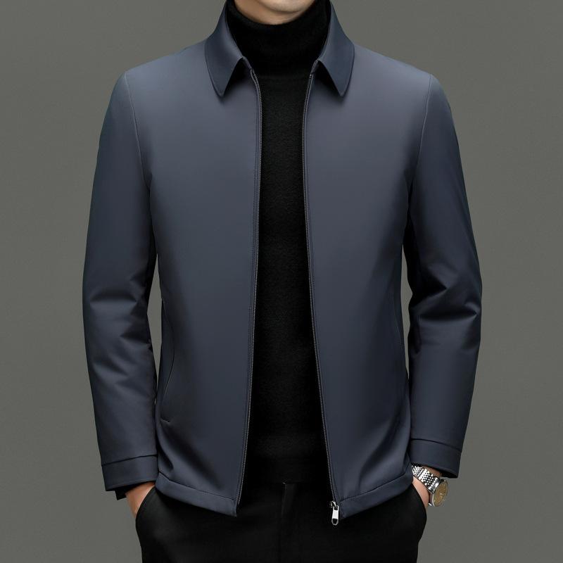 

Мужская зимняя новая съемная куртка средней и пожилой толщины, теплая, повседневная куртка для папы M серый