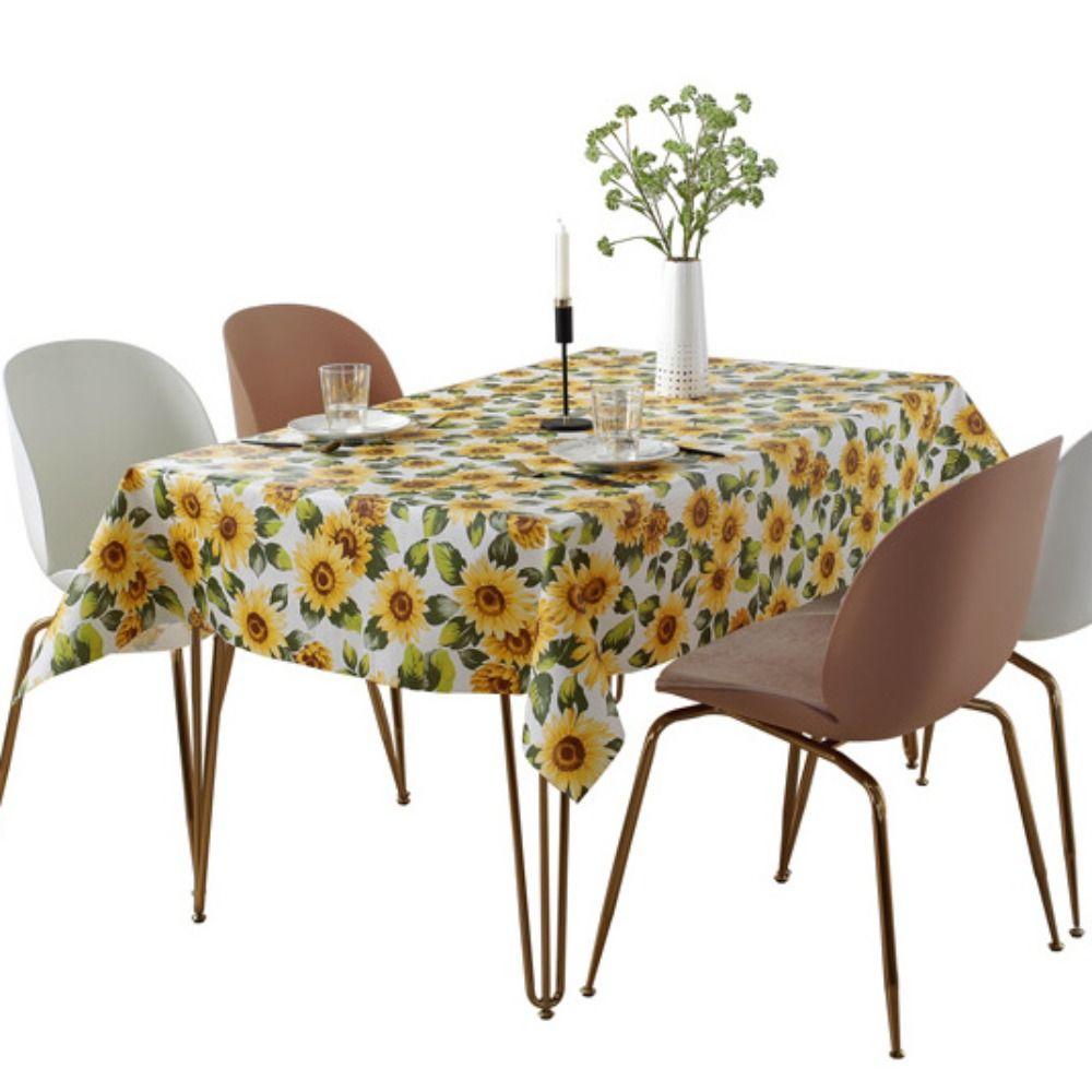 Oil-proof Table Cover PVC Table Decor Cloth Easy To Clean Waterproof Tablecloth  Table Decorations
