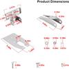 0101200611 Heavy Duty Transom Mount with Spray Sheild Compatible 4Pin, 8Pin 12Pin Watercraft Parts Transducer - Silver