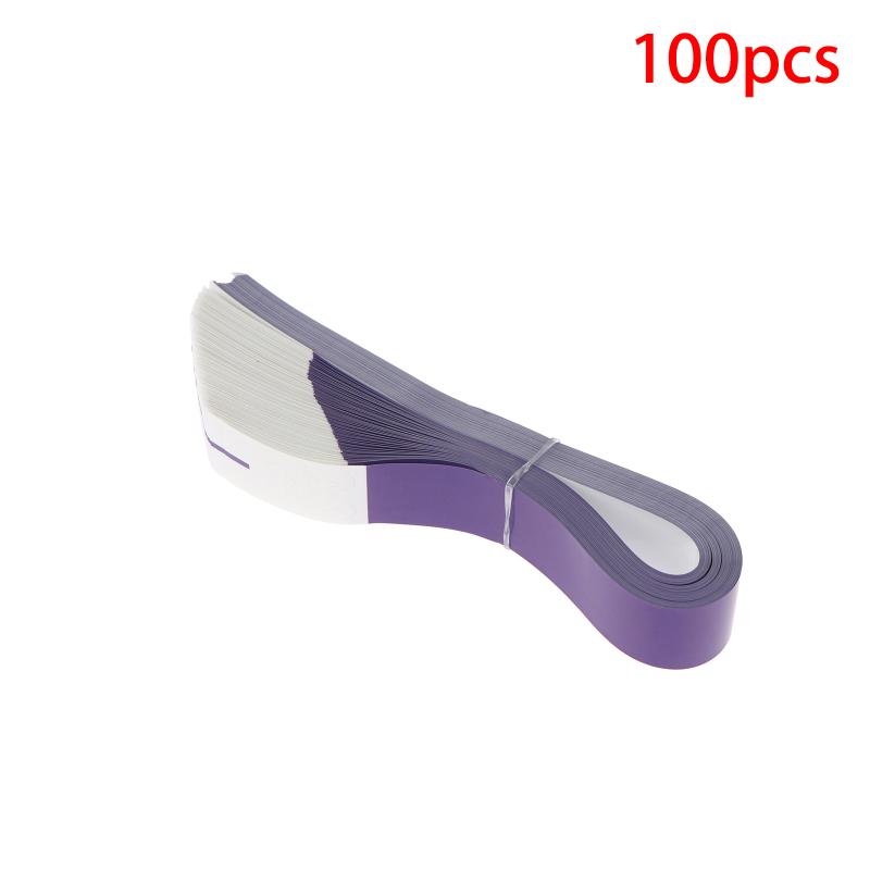 100Pcs Party Paper Bracelet Synthetic Paper Plastic Wristbands Sticky Wristband Painting Pattern Logo Paper Party Wristbands