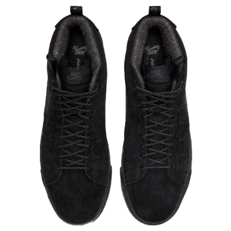 Nike SB Blazer Mid Premium Acclimate Pack - Triple Black Skateboard Shoes DC8903-002