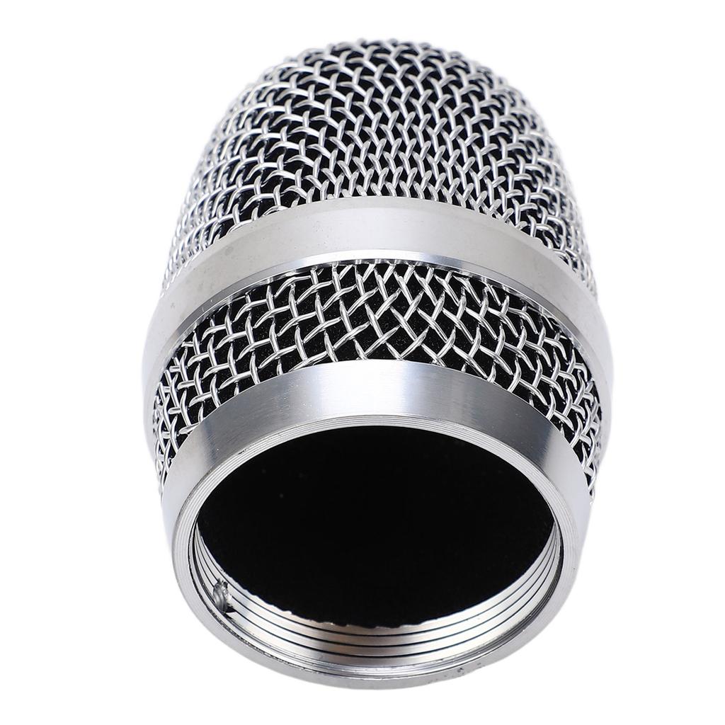 Ball Head Mesh Microphone Grille Silver Microphone Head Replacement for Baier 780 790 for Weida M3 M5 Silver