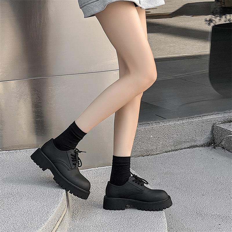 Derby Schuhe Herren 2024 neue Low-Top Martin Stiefel Herren Retro Workwear Schuhe Plateau Erhöhung Lederschuhe 9266-K