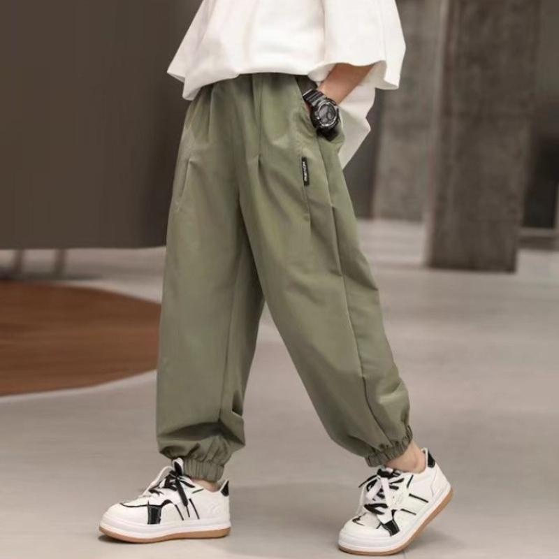 

Boys Sports Pants Thin Summer Pants New Summer Style Children s Sports Pants Breathable 170 зелений