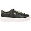 Puma  Basket Platform Velvet Rope - Olive Night Women Sneakers Green 364092-01