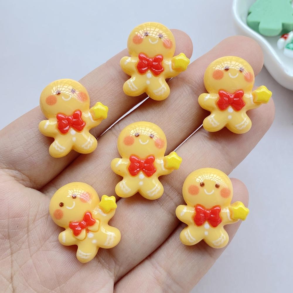 

10Pcs New Cute Resin Cartoon Christmas Series Flat Back Scrapbooking DIY Jewelry Craft Decoration Accessories