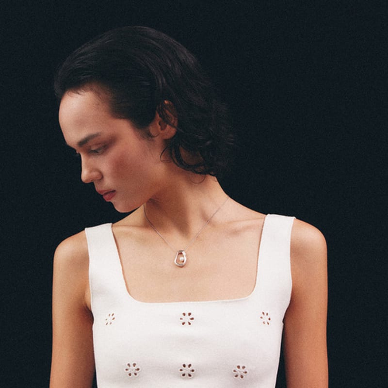 Lowool Heart Pearl Necklace