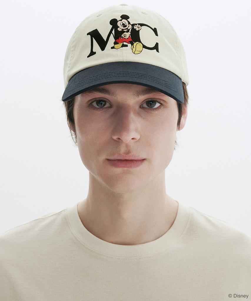 CLOVE [26Sm Clove] Mickey_Colorblock Cap (2Color)