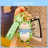Adorable Cartoon Frog Keychain Cute Pvc Accessory For Bags And Keys Pink
