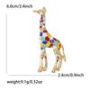 Stylish Creative Alloy Enamel Giraffe Brooch - Versatile Fashion Accessory