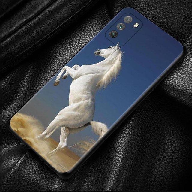 Case For Xiaomi Poco X3 F3 Gt M3 Nfc F1 M3 M4 Pro 5g F3 Gt Cover For Mi 11t 10t Pro 9t 11 Note 10 Lite Civi Shell Running Horses