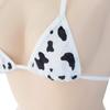 Dairy Cow Cosplay Sexy Erotic Cow Pattern Lingerie Maid Clothes Erotic Extreme Cute Cat Popular Animal Bra Shorts Moe Temptation Cat Ear Bikini Women