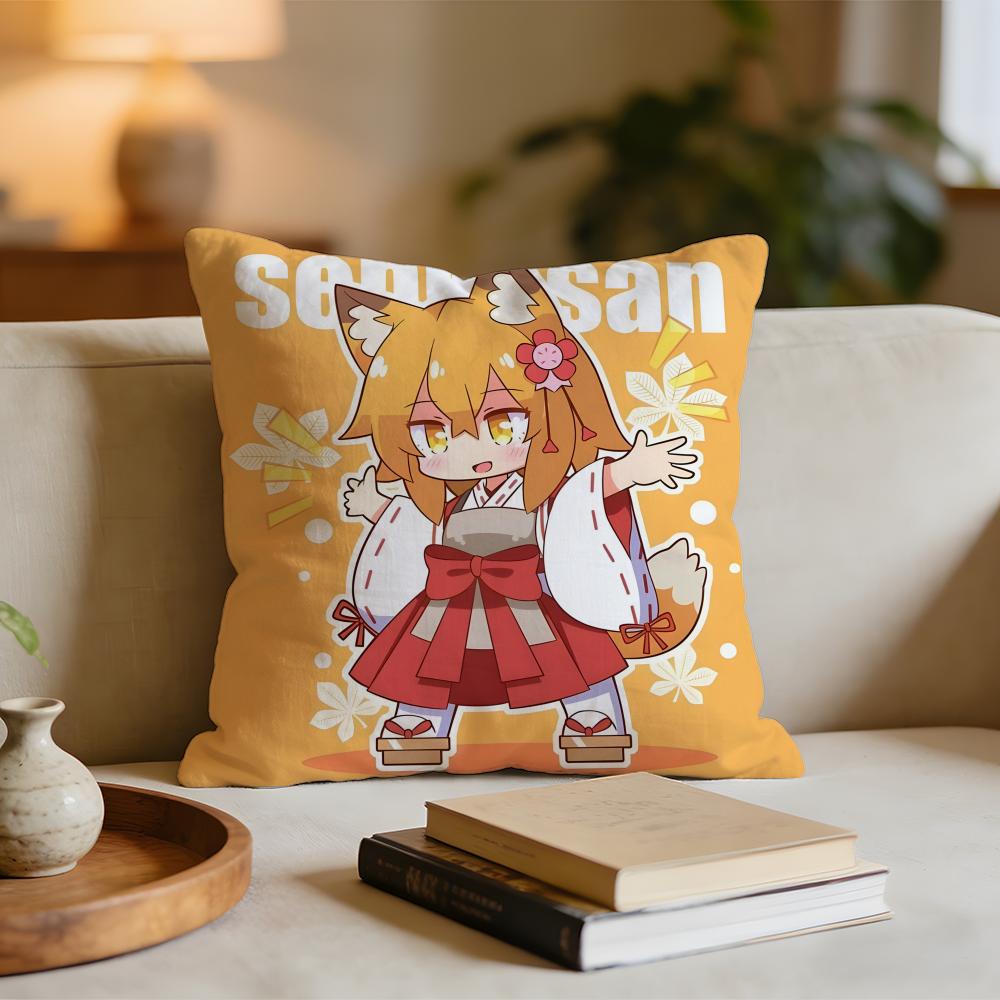 

The Helpful Fox Senko San Cushion Cover Short plush pillowcase for bed sofa carwashable 30x30cm