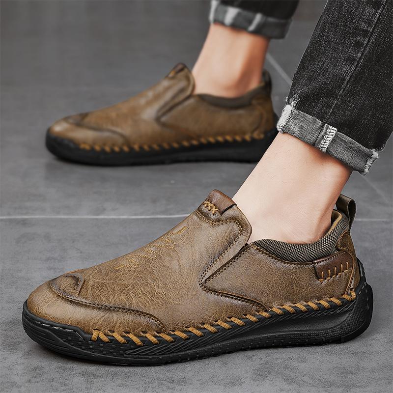 Fashion New Brand Comfortable Flats Leather Mens Casual Shoes Designer Loafers Business Driving Shoes Formal Mocassin Men Office Shoes
