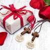 Sivak 5 Pcs Car Air Freshener Cross Mirror Hanging Christian Gift Accessories Daily Bible Car Rearview Decor Accessories Jesus Ornament Religious