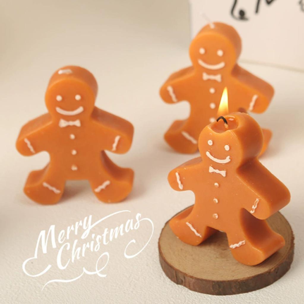 Awakentti  Scented Candle, Christmas Scent, Gingerbread & Coffee Milk Aroma, Eco-Friendly Soy Wax, Gift For Christmas Party