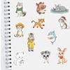 50PCS Comfortable Animal Symbols Stickers Notebooks Luggage Cartoon Personalized Laptop Gift Case DIY Phone Waterproof Sticker