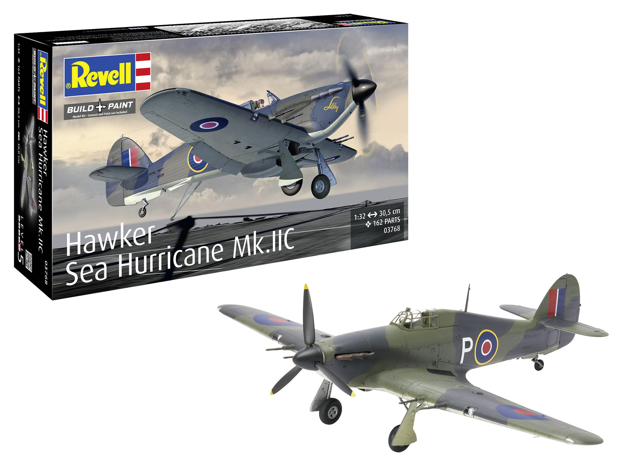 

Немецкий Revell Hawker Sea Hurricane Пластиковая Модель 03768 1/32 Mk.IIC (Самолет)