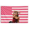 Tapeçaria da bandeira americana rosa