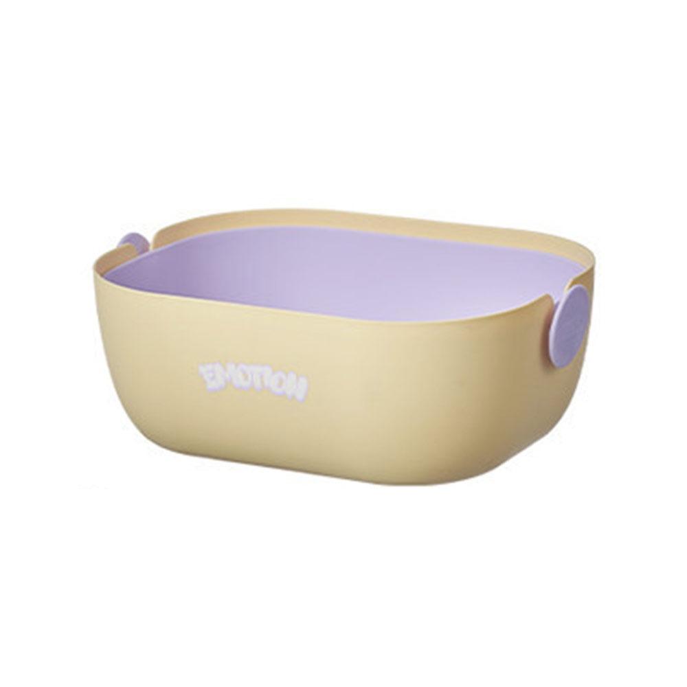 

Double-Layer Vegetable and Fruit Washing Basin Large Capacity Drain Basket Kitchen Storage Basket Yellow