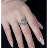 Jade Licht Luxus High-End Offener Ring Nischen Design Personalisierter Edelstein Zeigefinger Ring Damen