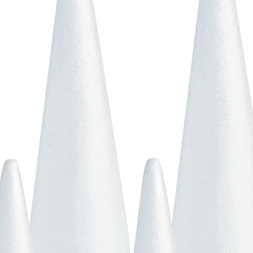 10x Foam Cones for Crafts Handmade Gnomes Foam Tree Cones Polystyrene Cones for Festival Children Kids Party Holiday DIY Arts