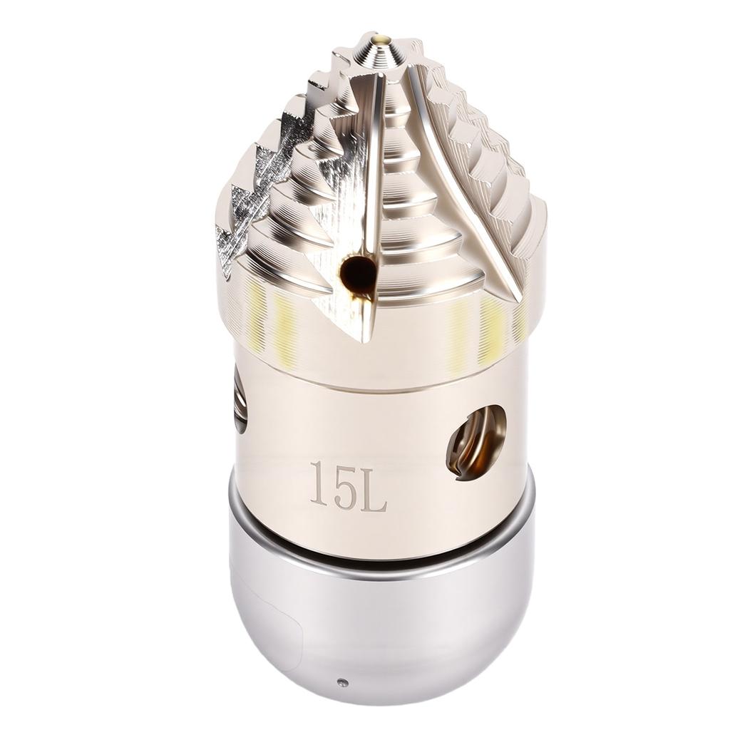 3 8 Inch Sewer Jetter Nozzle 360 Degree Rotating Stainless Steel Pressure Washer Nozzle for Drain Pipe Cleaning 15L Min