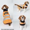 Bright Orange Puppy Visibility Jacket Adjustable Pet Fluorescent Clothes  for Walking Night