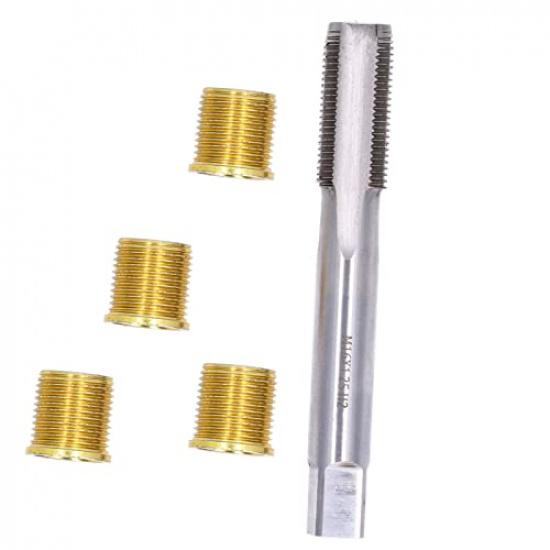 Spark Plug Thread Repair Kit, 14Mm Cylinder Head Rethreaded Kit Repair Tools Gasoline Engine M14X1.25 Erts And M16X1.25 Tap Kit