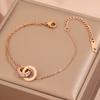 Popular bracelet, titanium steel does not fade, love zircon bracelet, high-end female light luxury niche bracelet, bracelet.