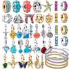 Summer Ocean Series Sea Turtle Fish Starfish Charms Beads Fit Bracelet Necklace Earings For Women DIY Jewelry Gifts
