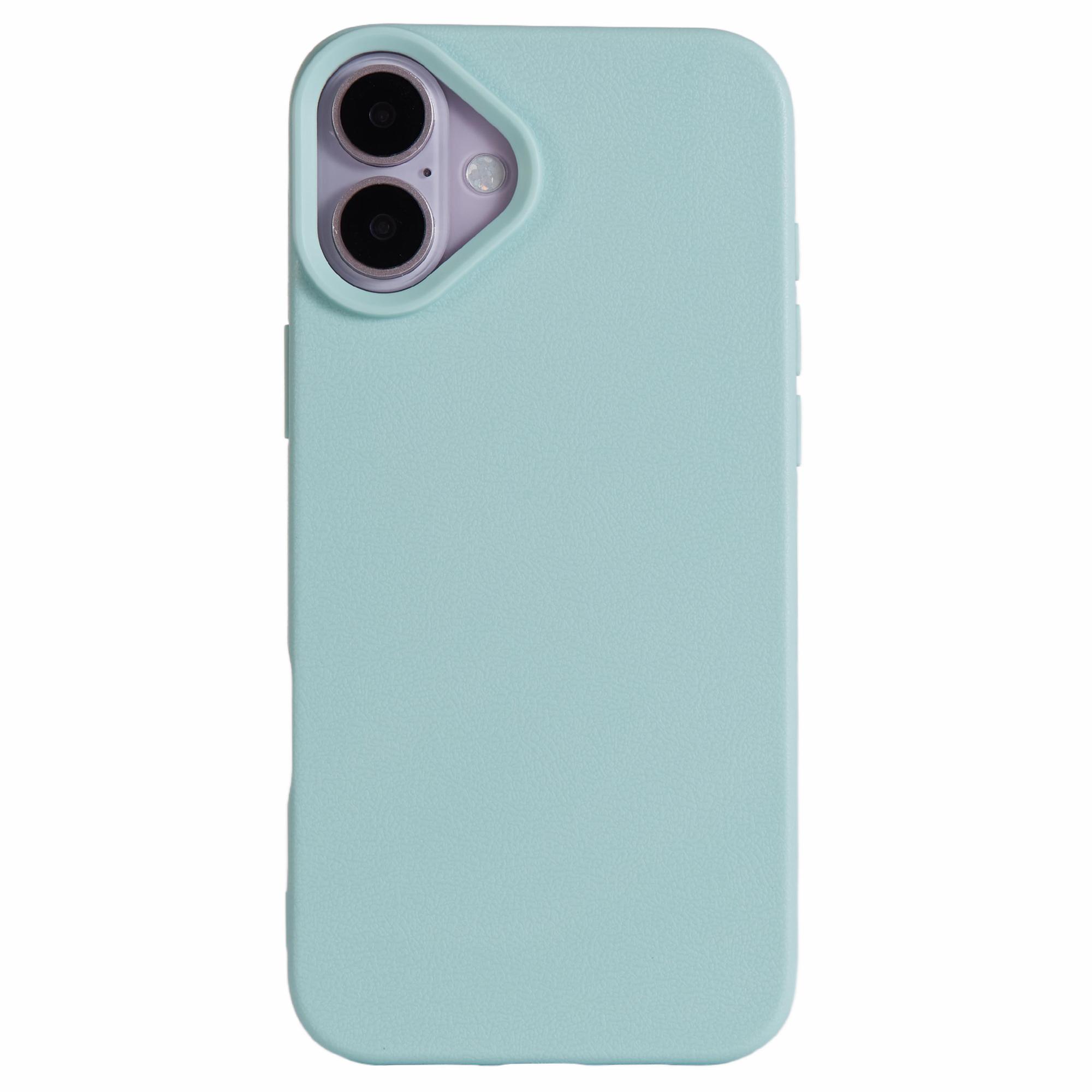 For iPhone 16 Case Litchi Texture TPU Shockproof Phone Cover C