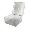 Cosmetic Storage   Box Containers with Hinged Lid Dust Proof Large Capacity Space Saving Clear Plastic Case