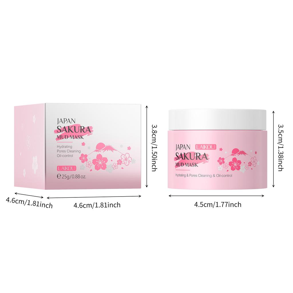 Sakura Maske Zur Gesichtsreinigung Maske Mitesserentferner Mascara Hautpflege Gesichtsmaske Ölkontrolle Porenverfeinerung Hautpflege Maske