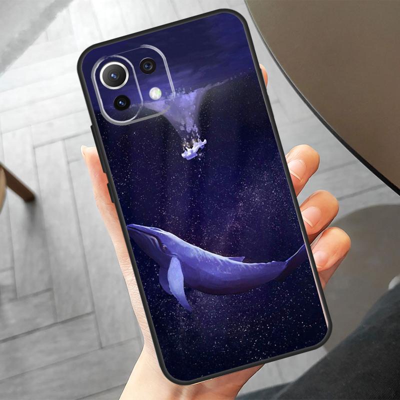 Whale Fish Wave Sea Case For Xiaomi 14 13 Ultra 11T 12T 13T Pro 12 Lite POCO X6 F6 Pro M6 X5 X3 F3 M5s F5 Cover