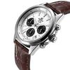 Casio EDIFICE Series Simple Casual Fashion Watch Quartz Movement Leather Strap Japanese and Korean Watch Men's Watch Silver Dial EFR-527L-7AV